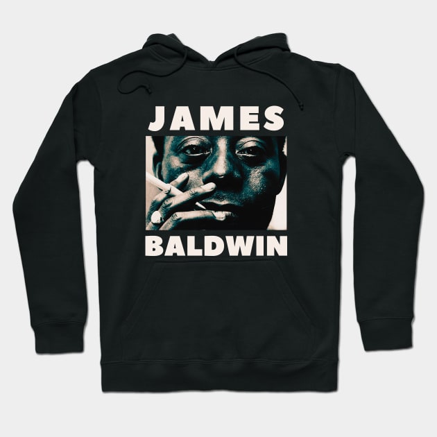 James Baldwin portrait Hoodie by artbleed